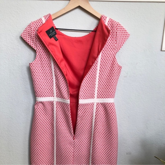 Adrianna Papell Jacquard Pink Sheath Dress size 6 - Picture 7 of 11